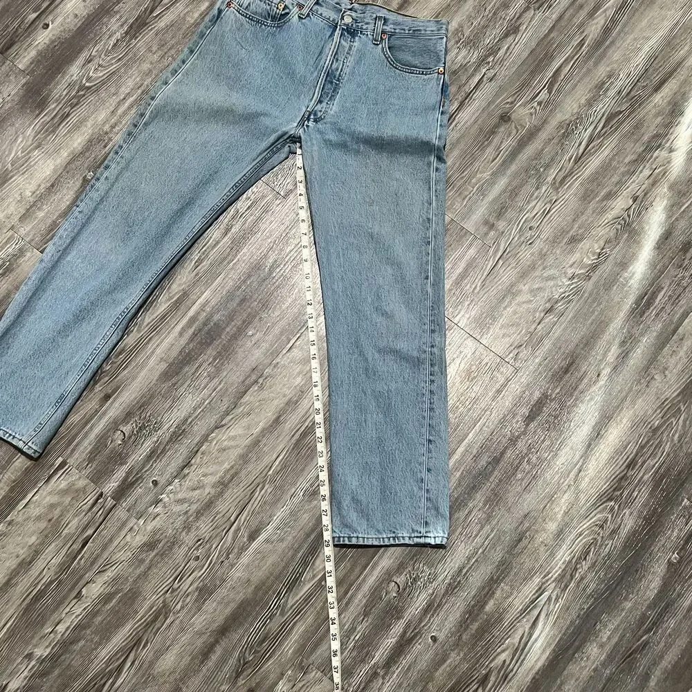 Vintage 1998 Levis 501 Made in France Grunge Jeans 34 x 30 (33 x 29) - Picture 9 of 16